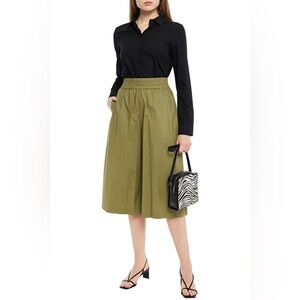 Olive Green Cotton Culottes